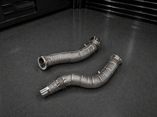 F8X S55 Downpipes
