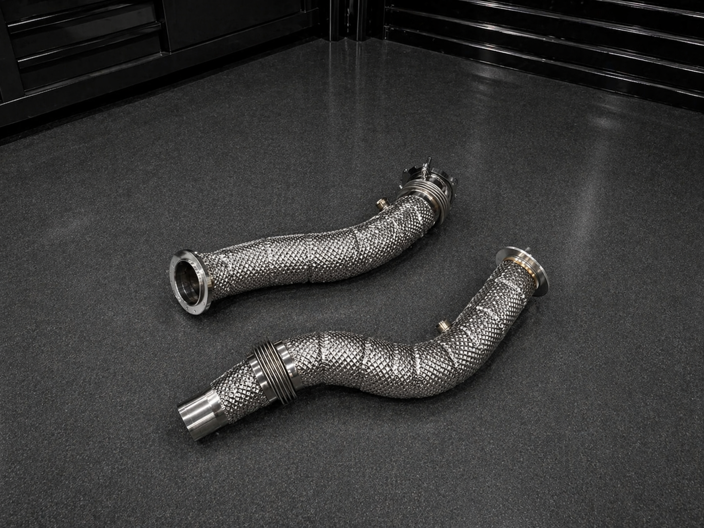F8X S55 Downpipes